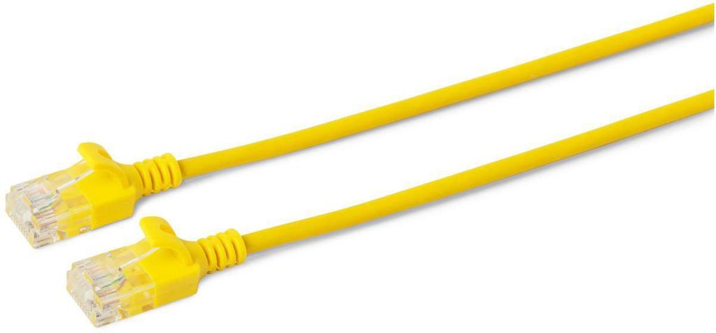Microconnect U/Utp Cat6A Slim 1.5M Yellow, V-Utp6A015Y-Slim