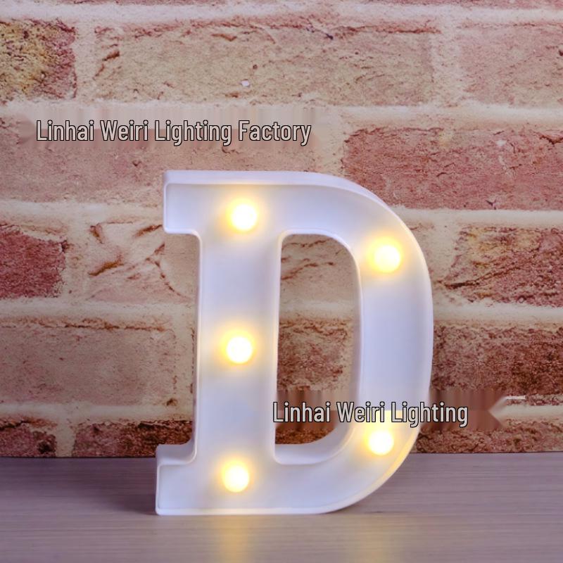 LED Luminous Letter and Number String Lights for Birthday, Proposal, and Event Décor