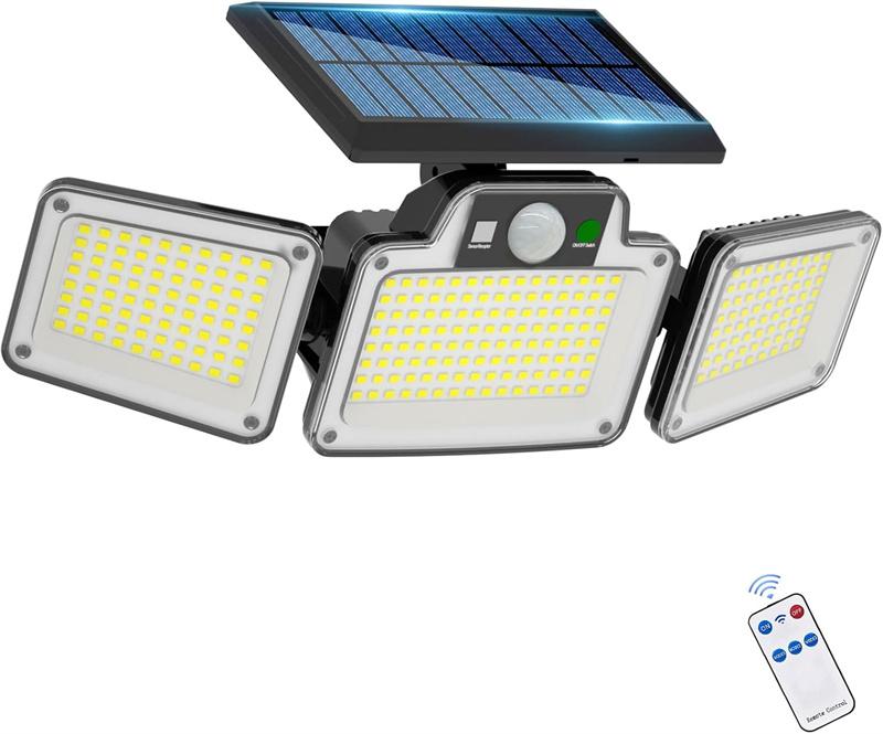 

Solar Lights Outdoor with Motion Sensor, 280LED Solar Flood Lights, Waterproof Dusk to Dawn Solar Powered Security Lights