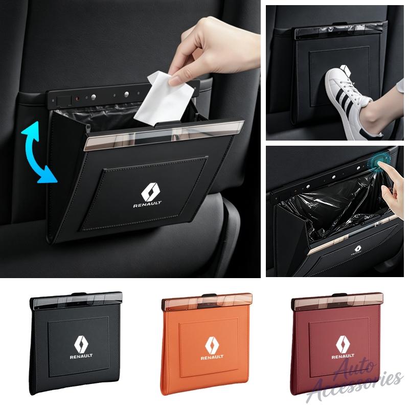 Car Seat Rear Garbage Bag Seat Back Hanging Chair Back Storage Bag For Renault Megane 2 3 Twingo Clio Talisman Captur Kwid Scen Z666