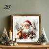 Placa de Boas-Vindas de Natal para Porta da Frente Placa Vintage, Boneco de Neve Papai Noel Gato Preto Decoração de Madeira Fofa Arte de Parede Sala de Estar Corredor, Feriado
