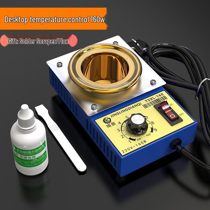 Portable Electric Tin Melting Pot: Adjustable Temperature Soldering Furnace for Electricians