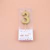 Golden Number Candles 0-9 Birthday Cake Candles High Quality Local Gold Number Candles