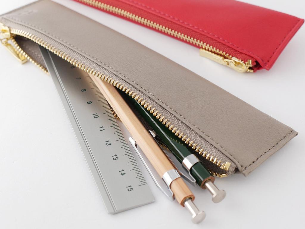 OSL Leather Mini Flat Pen Slip-On Case, Black, OSL-1601