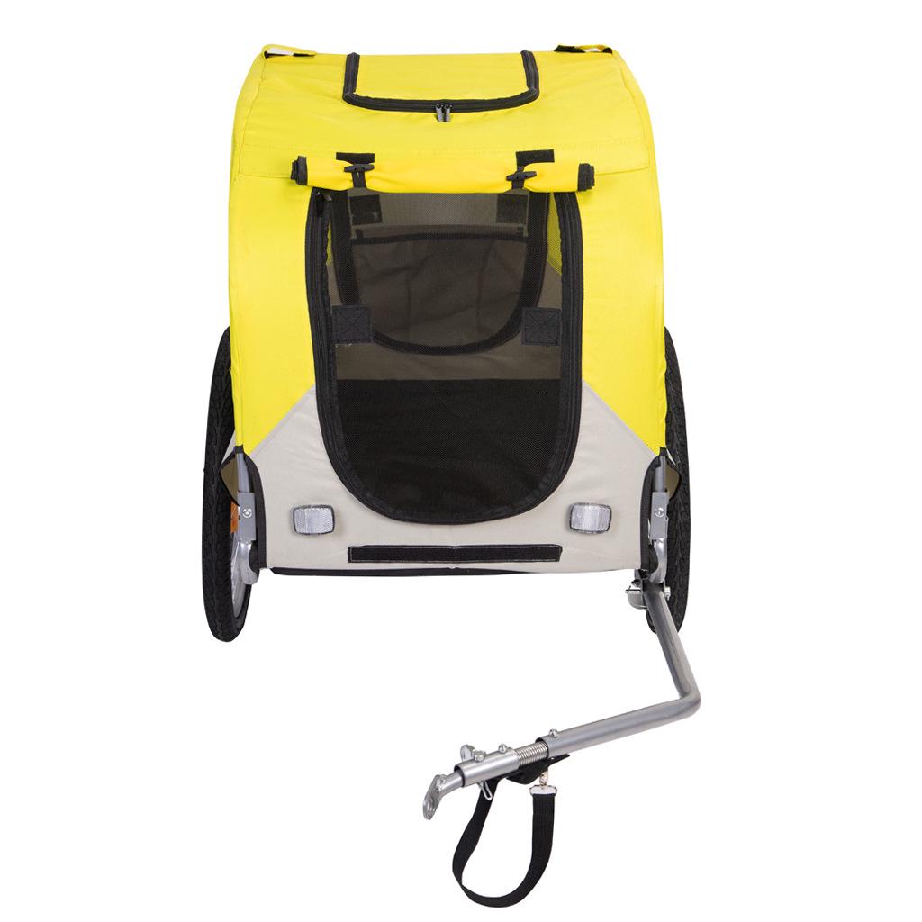 Pet Bicycle Trailer Stroller: Rear-Mounted, Folding, Breathable Carrier for Dogs and Cats - Ideal for Outdoor Cycling and Walking.