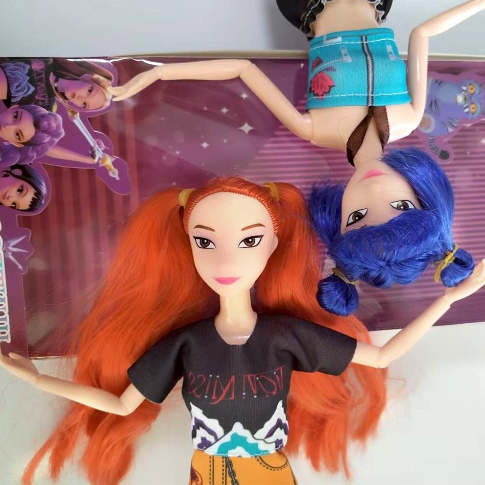 30см K-Pop Мисливці на демонів Аніме Kpop Дівочий гурт Мультяшні Румі Зої Міра Фігурки Вінілові Фігурки Модель Ляльки Дівчаткам Різдвяний Подарунок