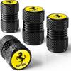 4Pc Metal Car Tire Valve Cover Wheel Stem Dustproof Air Cap Case For F-Ferrari Roma Spider SF90 Superfast Competizione LaFerrari JG2