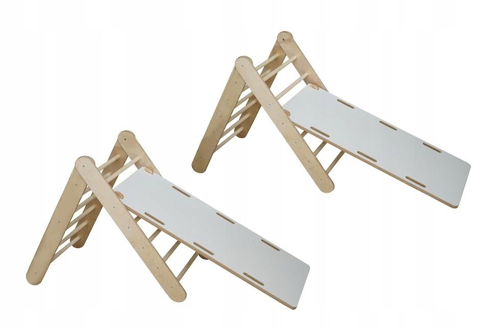 Ladder L Montessori Wood Varnish Platform Hit