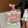 Women Cott Padded Tote Bag Korean Style Large Capacity Shoulder Bag for Travel CommuteComfortable for Daily Use  Laptop Bag