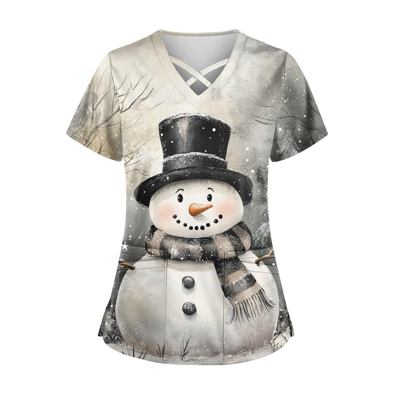 

Жіночий модний робочий одяг з V-подібним вирізом і короткими рукавами, зав’язками та кишенями, топи відповідного кольору та захисний одяг XXXXL