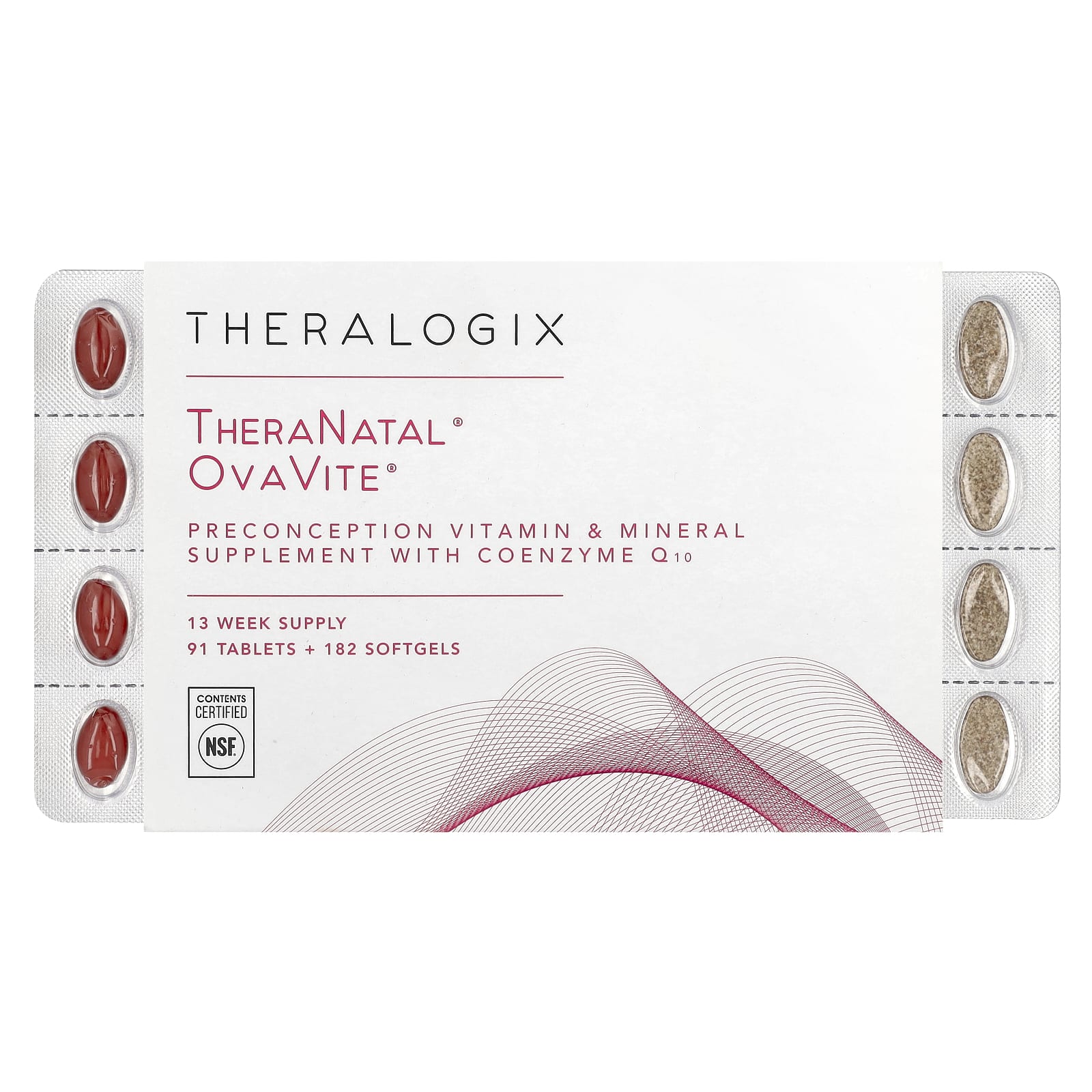 

Theranatal, Ovavite, 91 tablets + 182 softgels