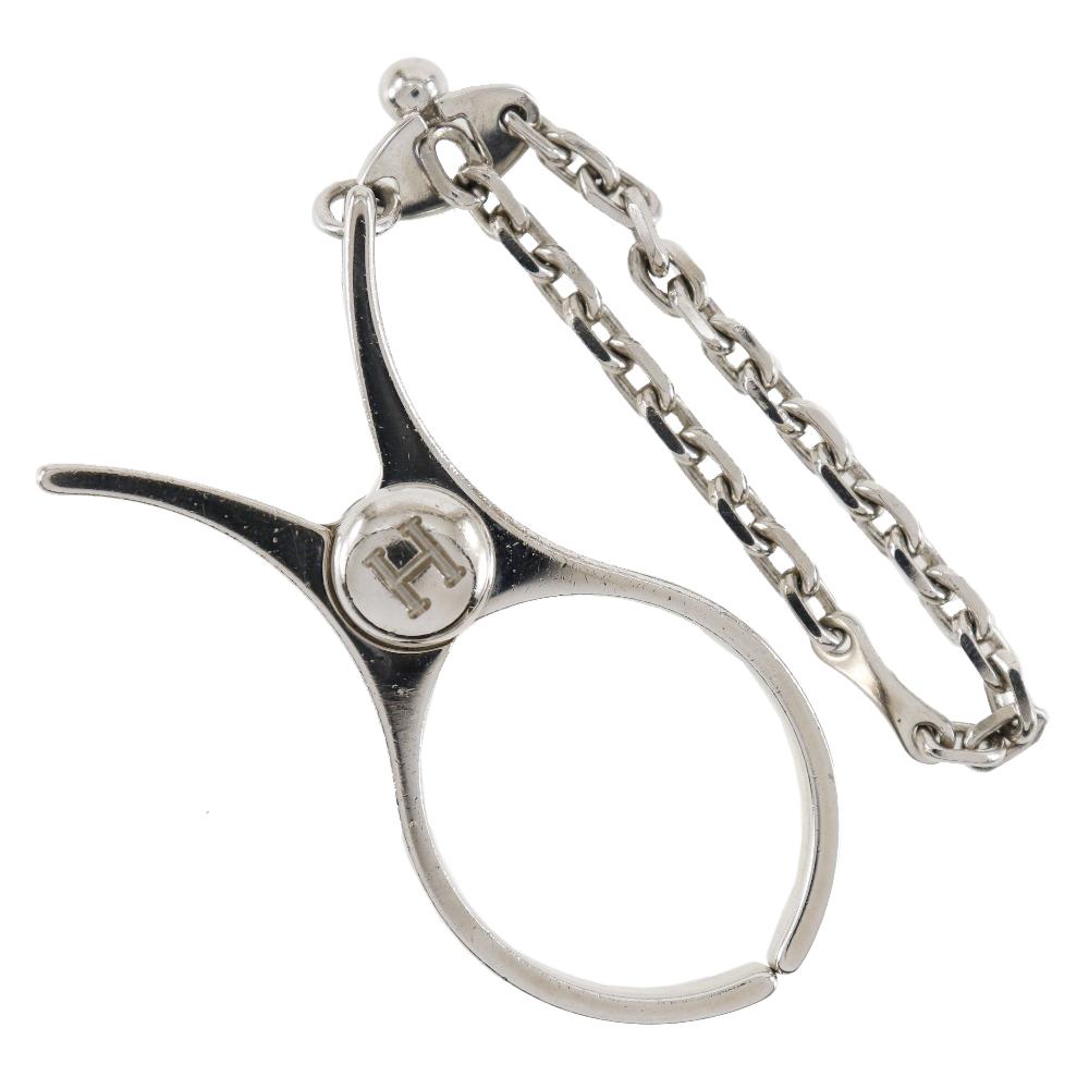 

HERMES Philoo Other fashion goods Glove holder Silver metallic unisex Used