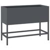 Raised Garden Bed Planter Anthracite 60 X 26 X 45 Cm Steel