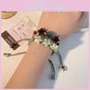 Elegant Handmade Geometric Star Bracelet Vintage Ethnic Style Dopamine Black Beads