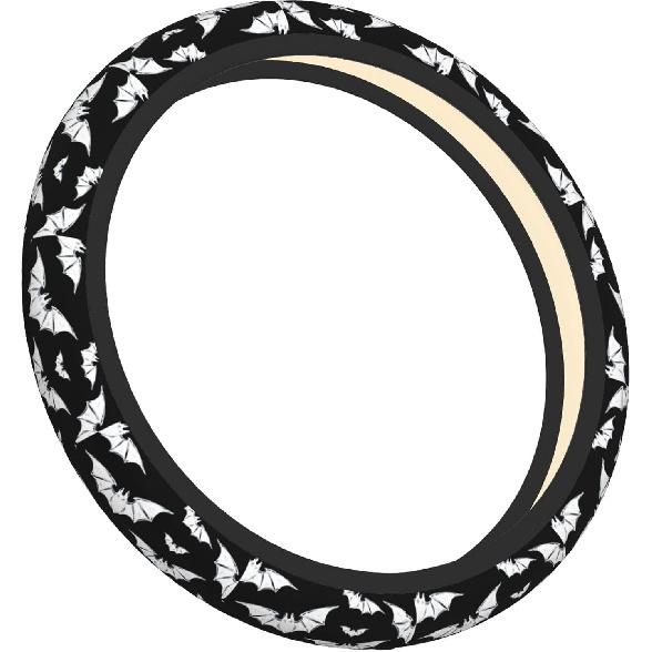 Halloween Bats Car Steering Wheel Cover Universal 15 Inches Anti-Slip Breathable Sweat Absorption Neoprene Car Accessories