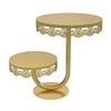 Multi Tiers Presentation Tray Display Stand for Sweet and Treats Decorative Round Metal Dessert Holder Parties Supplies