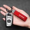 Portachiavi Deluxe in Pelle con Ciondolo Portachiavi con Emblema Auto per Mitsubishi Lancer ASX Outlander Pajero Evolution Accessori Auto
