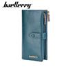 Baellerry Women's Long Purse Multiple Card Slots Wallet Fashion Clutch Bag Cell Phone Bag Zipper Billfold Pu Leather Card Holder