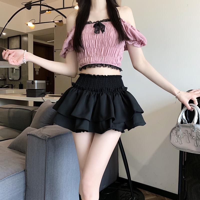 

Женская белая юбка в балетном стиле с оборками и высокой талией – Коллекция Лето 2024 XXL чёрный