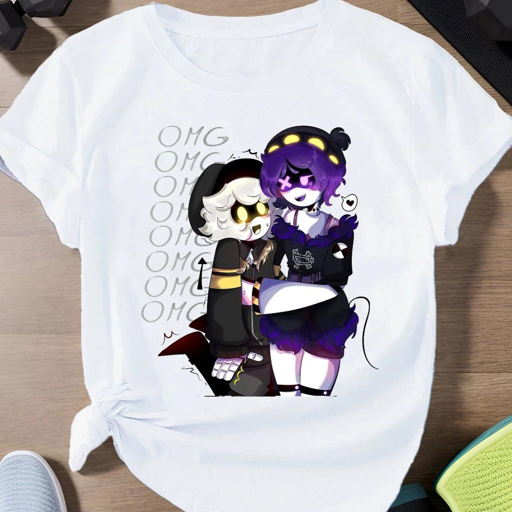 Anime Murder Drones T Shirt Women Cyn Humor Casual T Shirt Summer Top Funny Manga Unisex High Quality Short Sleeves Tees Tshirt