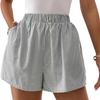 Women's Y2K Aesthetic Fashion Loose Shorts Striped High Elastic Waist Summer Casual Grunge Short Panties