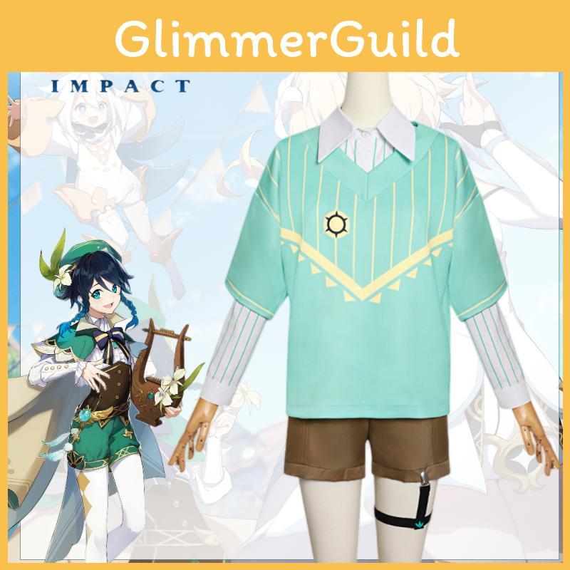 Wendy Genshin Impact Holiday Casual Wear Roleplaying Clothing Chest Ornament