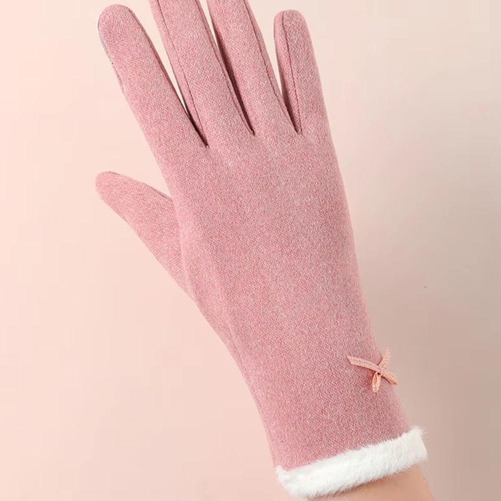 Thicken Warm Gloves with Warm Lining Ski Gloves Full Fingered Gloves For Outdoor Sport Running