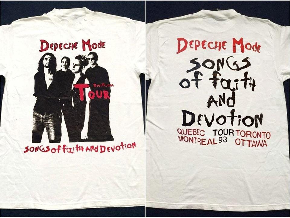 Vintage 1993 Depeche Mode Song Of Faith And Devotional Tour Unisex T-Shirt XXXXL