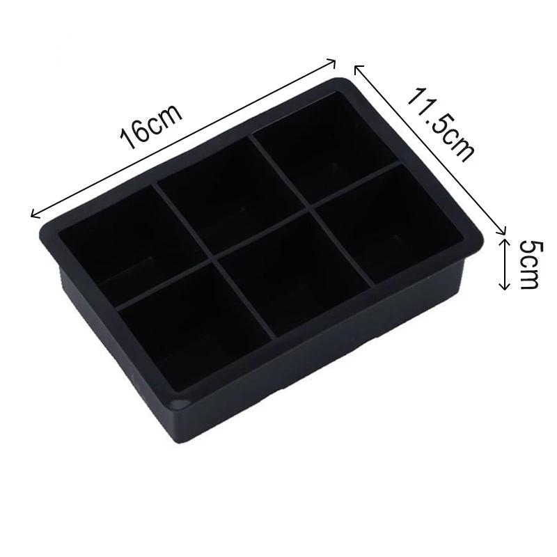 1-3PCS Silicone Ice Mold Tray for Whiskey Cocktails Wine Soup Ice Cream BPA Free Easy Release Reusable Freezer Kitchen Gadget
