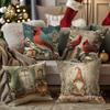 Weihnachts-Gnom-Muster-KissenbezugGeeignet für Sofa, Auto, Schlafzimmer, dekorative Kissenhülle, Kissenbezug