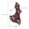 Rotes Schildpatt Akustikgitarren-Schlagbrett 2 mm Dick Hummingbird Schlagbrett Für Akustikgitarre