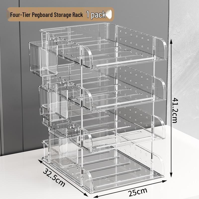 Desktop Bookshelf Organizer: Fixed Book Storage Divider & Office File Rack