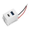 5V2.1A Type 128 USB Power Module 220V Socket Dual Port USB+Type C Charging Socket Module Switching Power Supply Modules