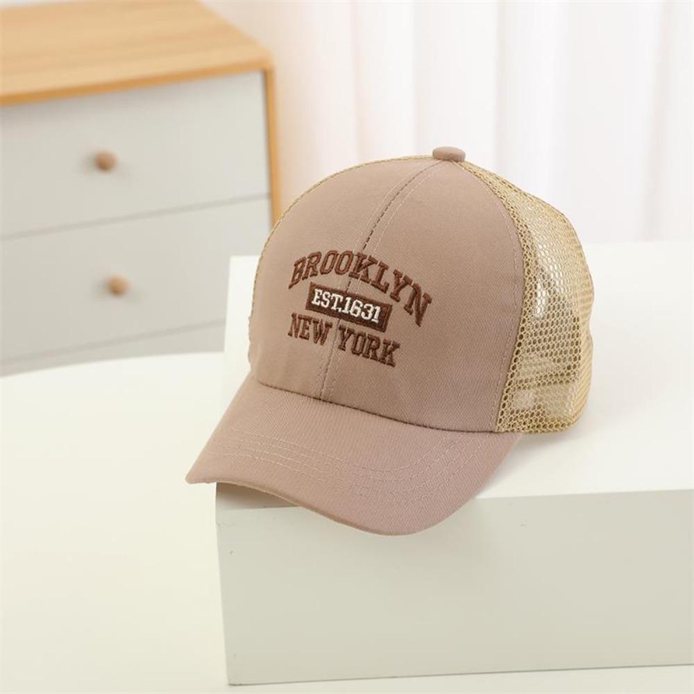 Mesh Baseball Cap Letter Embroidery Kids Hat New Sun Hat Outdoor