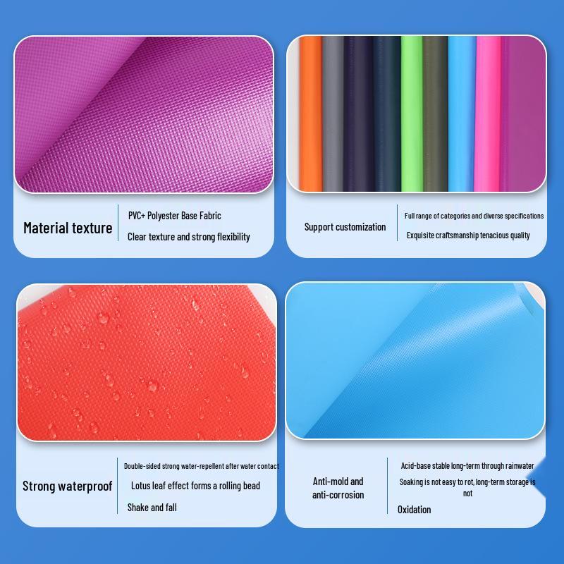 Army Green Eco-Friendly 500D Waterproof Matte Fog PVC Mesh Fabric for Luggage