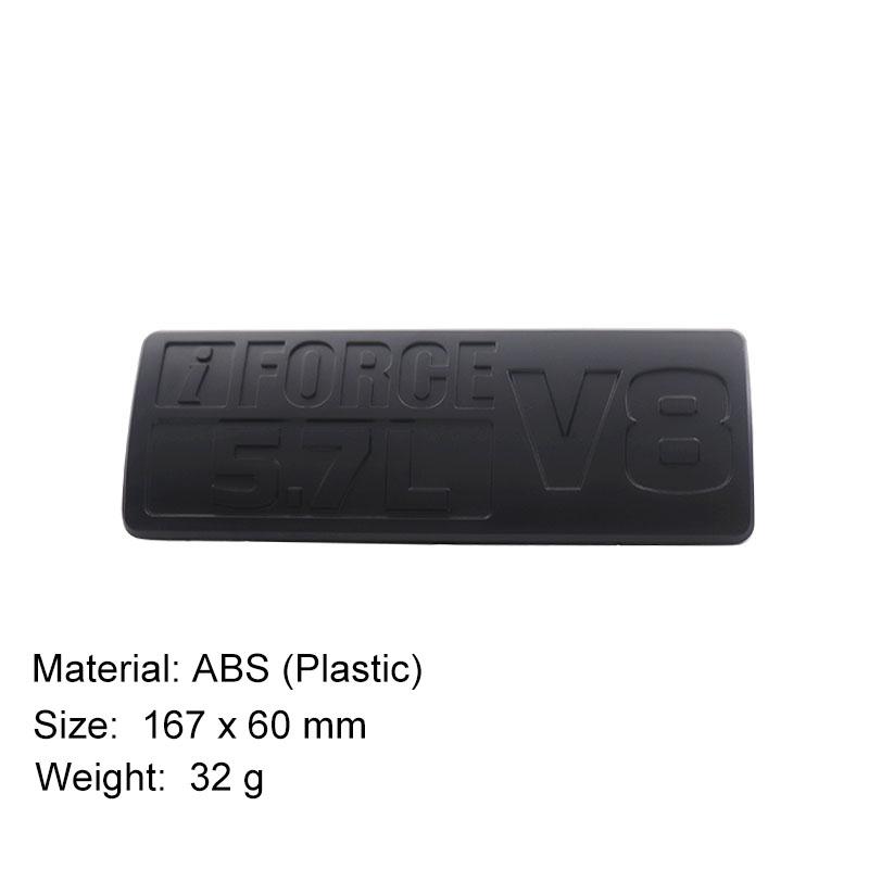 

3D i Force V8 5.7L для Tundra PRO Дверь автомобиль Капот Крыло багажник Задний капот Шильдик Наклейка Эмблема Значок Наклейка abs-matte-black