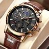 LIGE 2021 Multifunction Waterproof Quartz Chronograph Watch