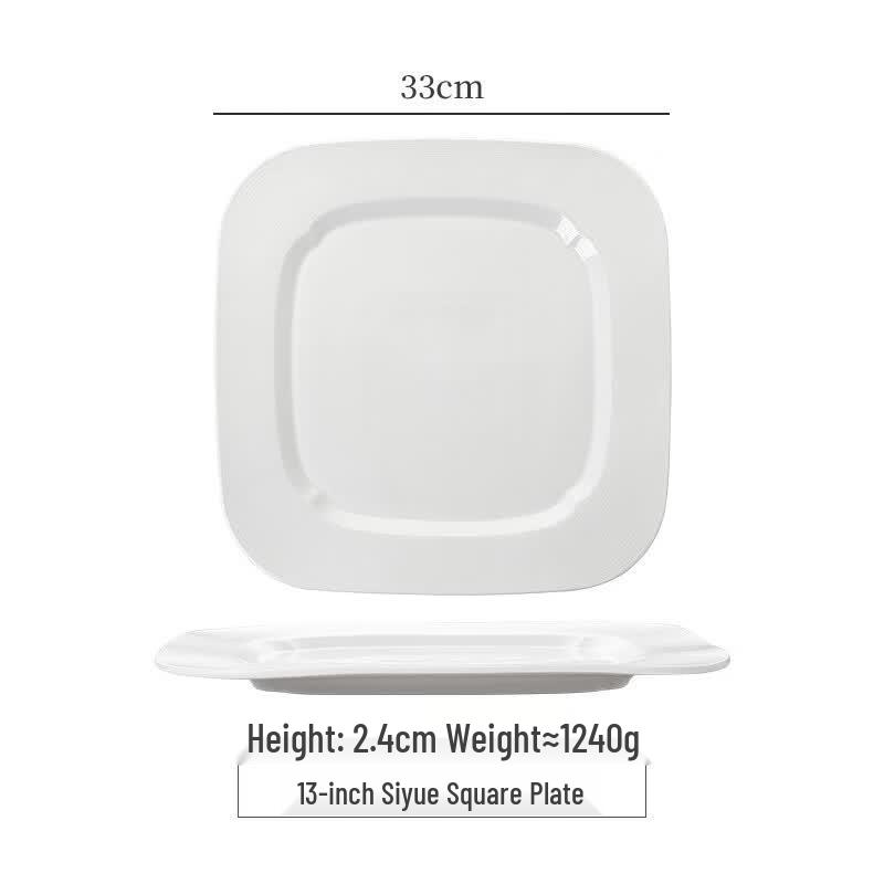 Dirien Ceramic Square Dinner Plate