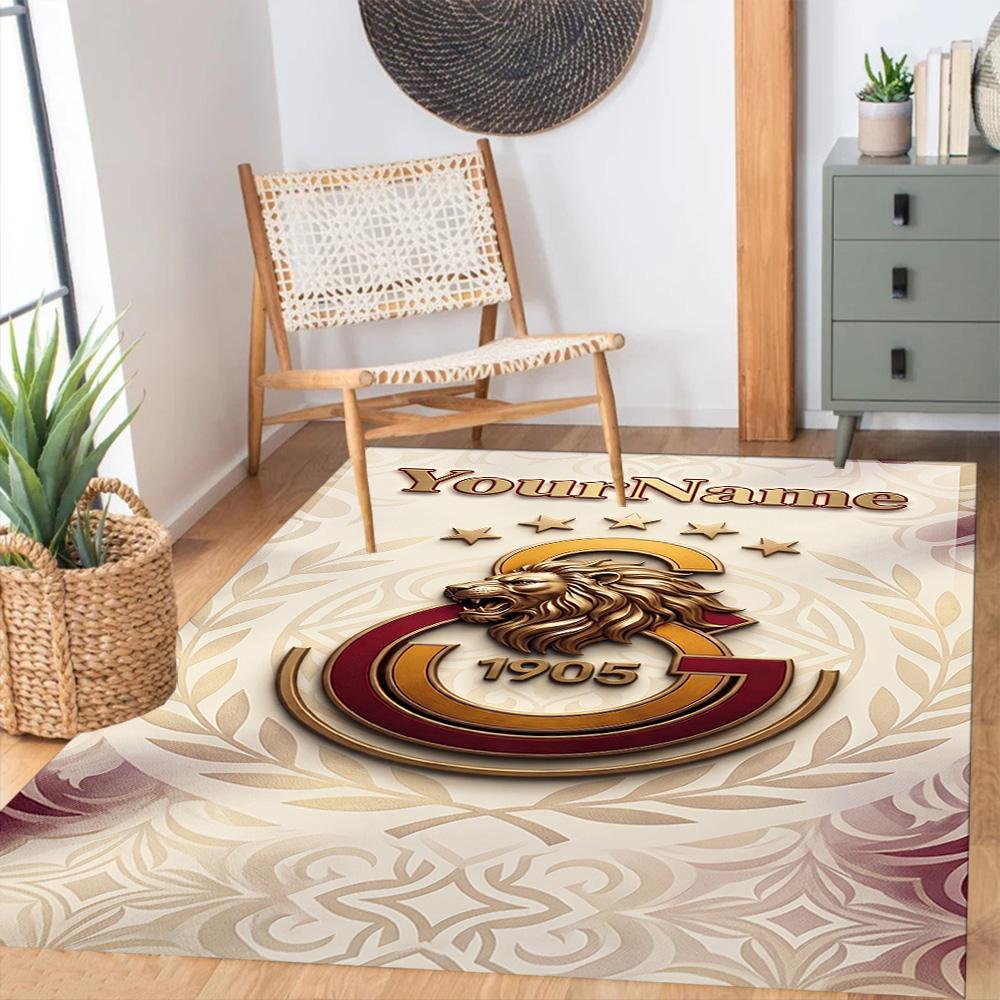 Galatasaray Personalized Text Floor Mat Perfect For Hallway Dining Room Living Rooms Decorate Room Antislip Carpet Office Home Decor