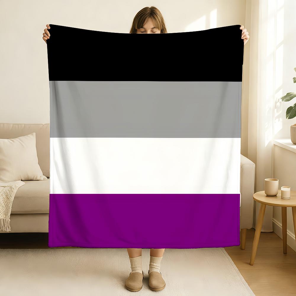 LGBT Rainbow Flag Blanket Soft and Skin Friendly For Couch Bed Napping Bedspread All Seasons Comforter