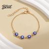 Mediterranean Good Luck Bracelet Evil Eye Hand of Fatima Women