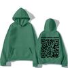 Funny QR Code Hoodies Women Men Funny Prank Sweatshirt Scan The Code for A Surprise Letter Pattern Clothing Oversized Pullovers