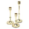 3 Pcs Candlestick Holder Steel Vintage Tall Metal Taper Candle Holders with Round Base for Table Wedding Housewarming