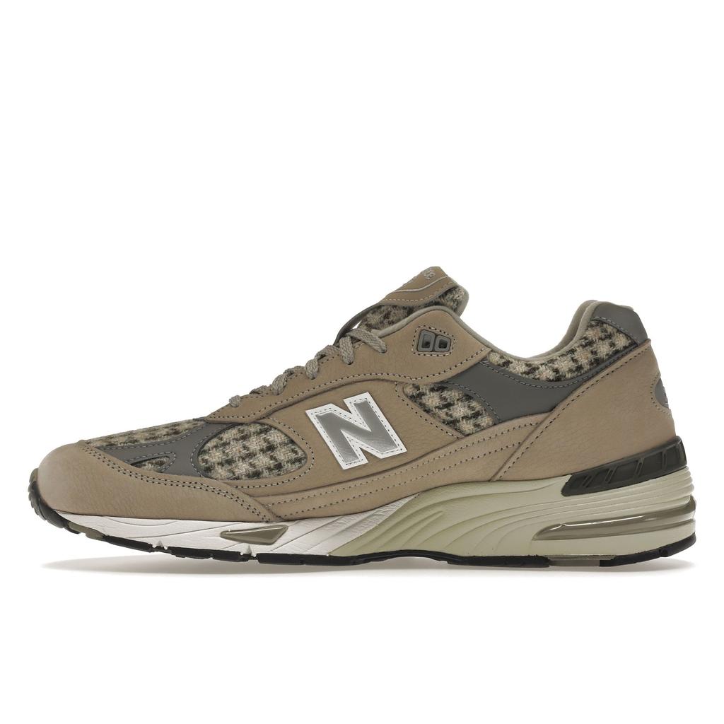 Harris Tweed X New Balance 991 Made In England Houndstooth Men Sneakers Brown Beige Grey M991HT