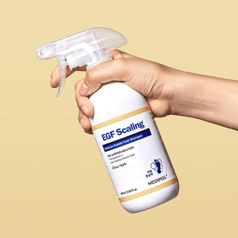 MEDI-PEEL Shampoing moussant hydratant pour les pieds EGF Scaling Moisture Bubble 400 ml