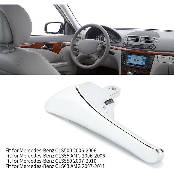 Aramox 2117660224 2117660124 Door Handle for -Benz W211 E-Class E320 E500 E63 AMG Chrome Car Interior Accessories (Left 2117660124)