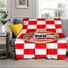 Coperta portatile/morbida con stemma PSV Eindhoven, coperta da letto, adatta per viaggi, campeggio, soggiorni, uffici, divani, regali per tifosi