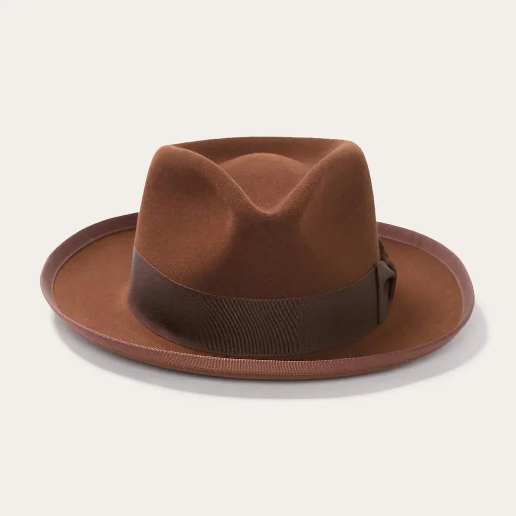 Factory Direct Fashion Fedora Hat, Ribbon Decorative Wool Top Hat, Pure Wool Felt Hat