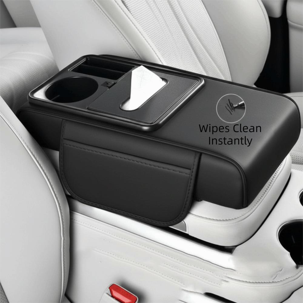 Elbow Support Armrest Heightening Pad Tissue Box Car Center Console Mat Trucks