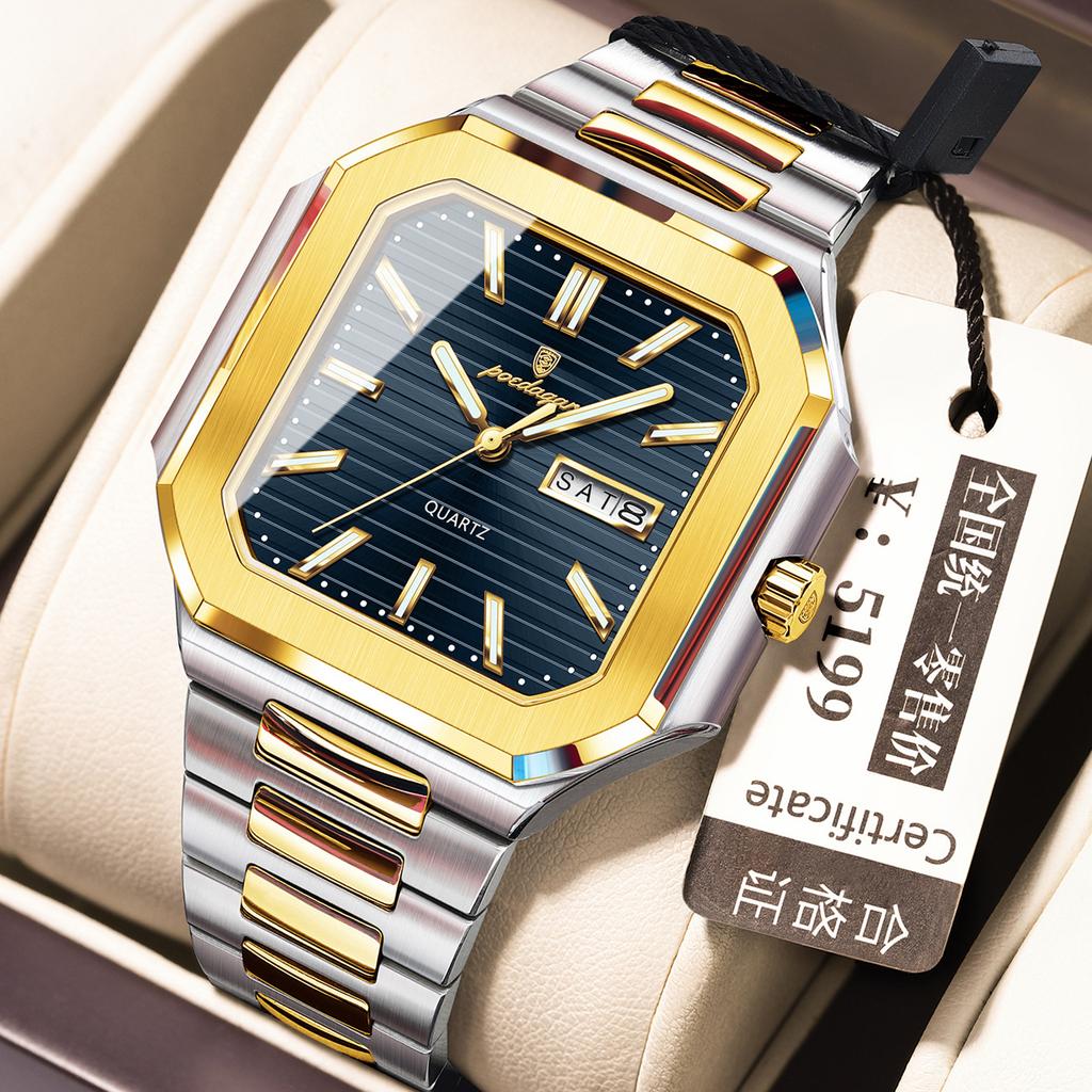 Waterproof Watch Fashion Luminous Ultra-Thin Men'S Watch